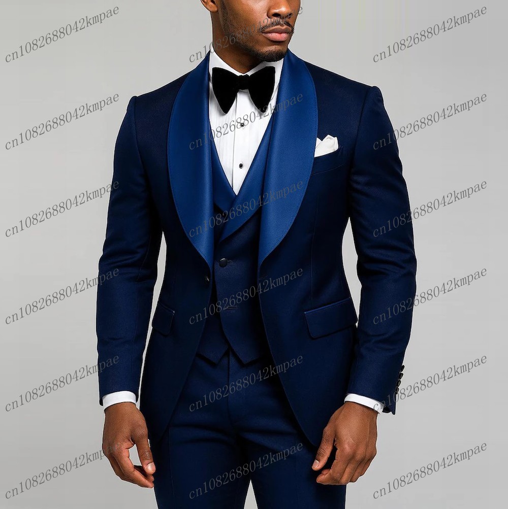 Men'S Grooming Set - جديد الأزرق الداكن الرسمي الرجال دعوى