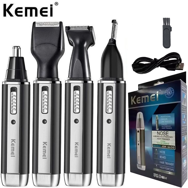 Men'S Grooming Set - ماكينة تشذيب شعر الأنف Kemei-6630، أداة