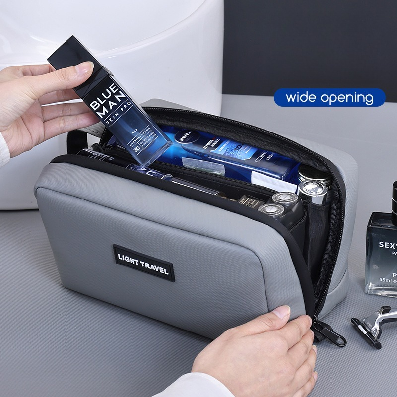 Mens Grooming Kit Bag - حقيبة مكياج محمولة مقاومة للماء، منظم