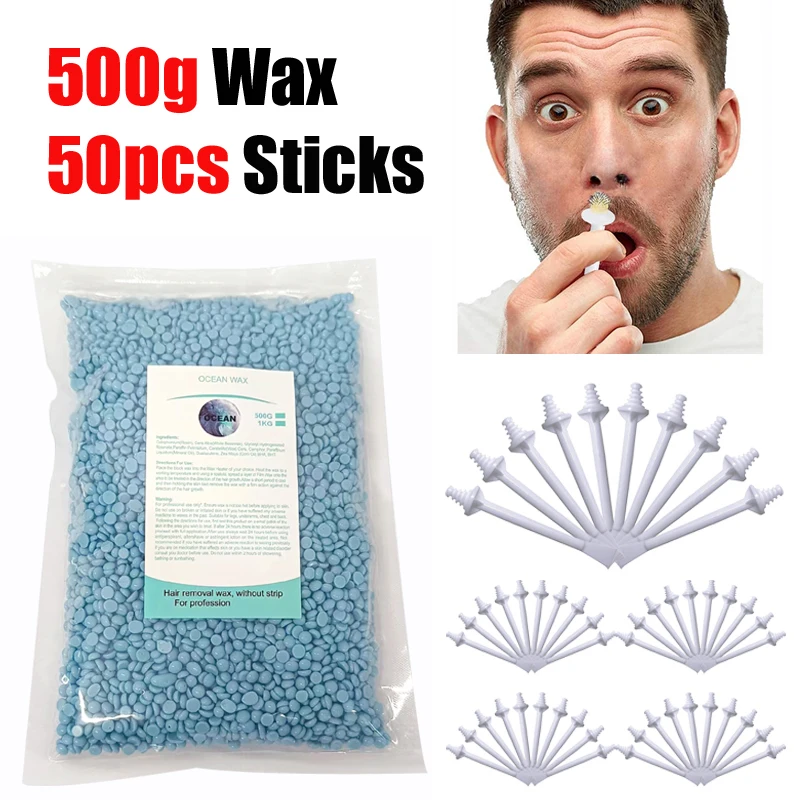Mens Grooming Kit Bag - طقم شمع الأنف المحمول 50 جرام-500