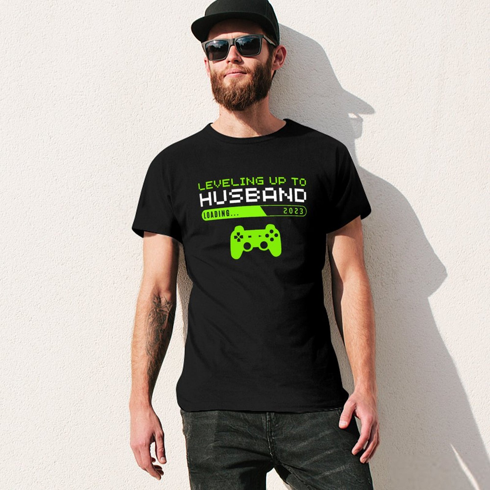 تي شيرت Leveling Up to Husband - مراجعة Men'S Grooming Video وسعره