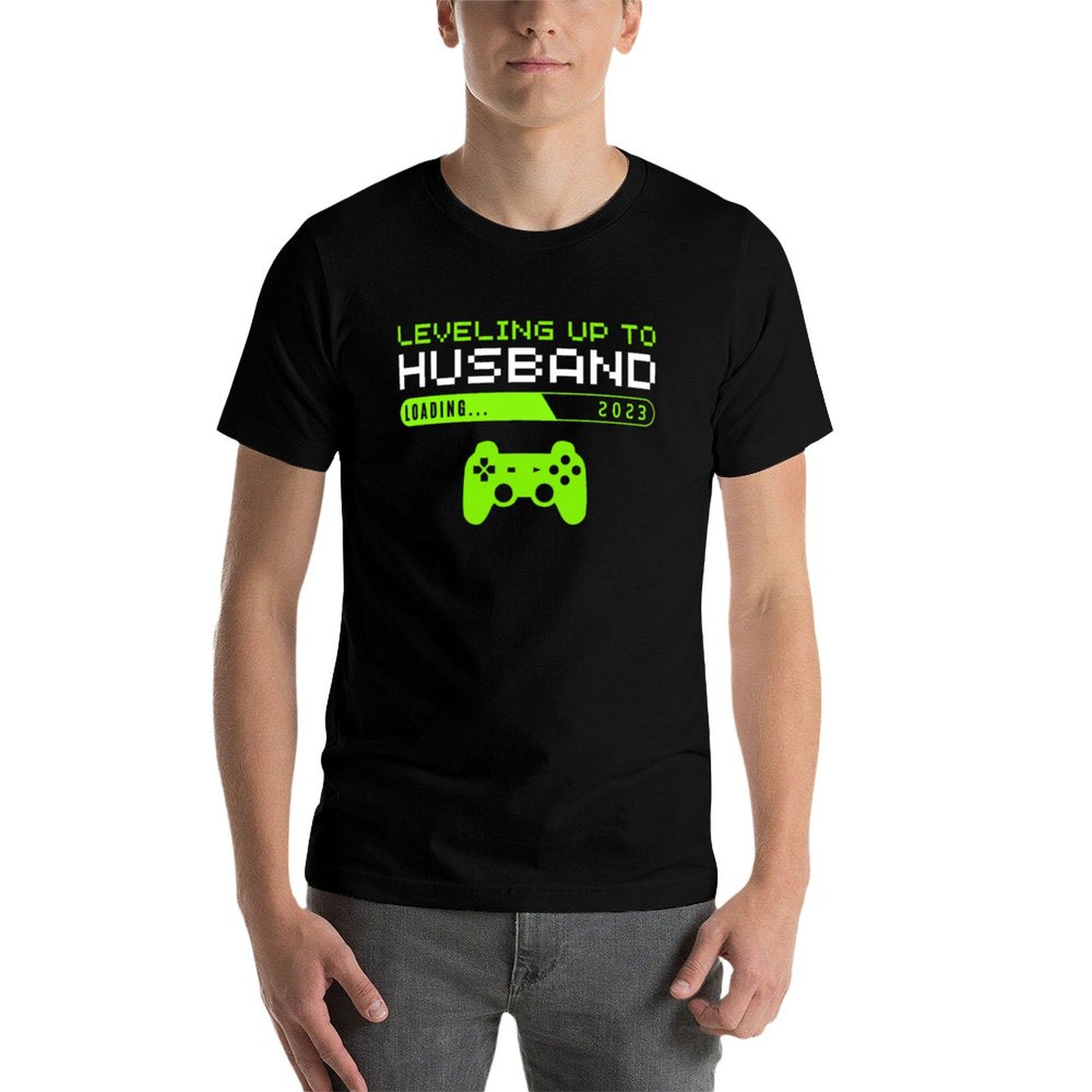 تي شيرت Leveling Up to Husband - مراجعة Men'S Grooming Video وسعره