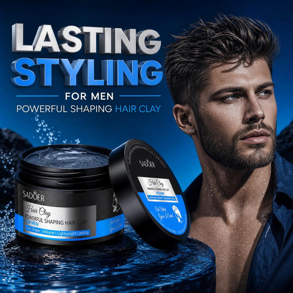 طين تصفيف الشعر للرجال بتثبيت  - مراجعة Pomade Hair Clay وسعره