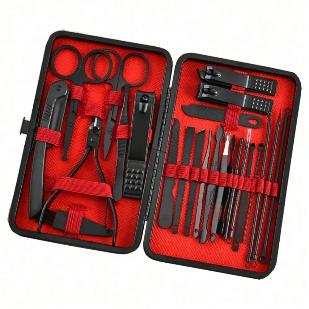 طقم مانيكير وباديكير احترافي 8 - مراجعة Mens Grooming Kit Bag وسعره