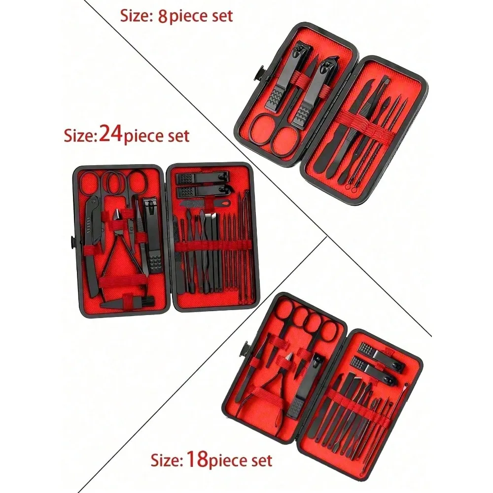 طقم مانيكير وباديكير احترافي 8 - مراجعة Mens Grooming Kit Bag وسعره