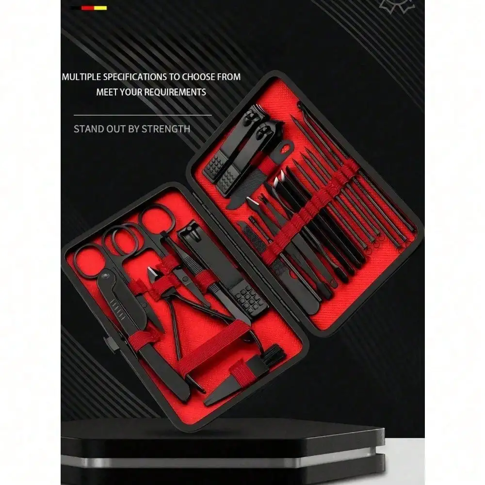 طقم مانيكير وباديكير احترافي 8 - مراجعة Mens Grooming Kit Bag وسعره