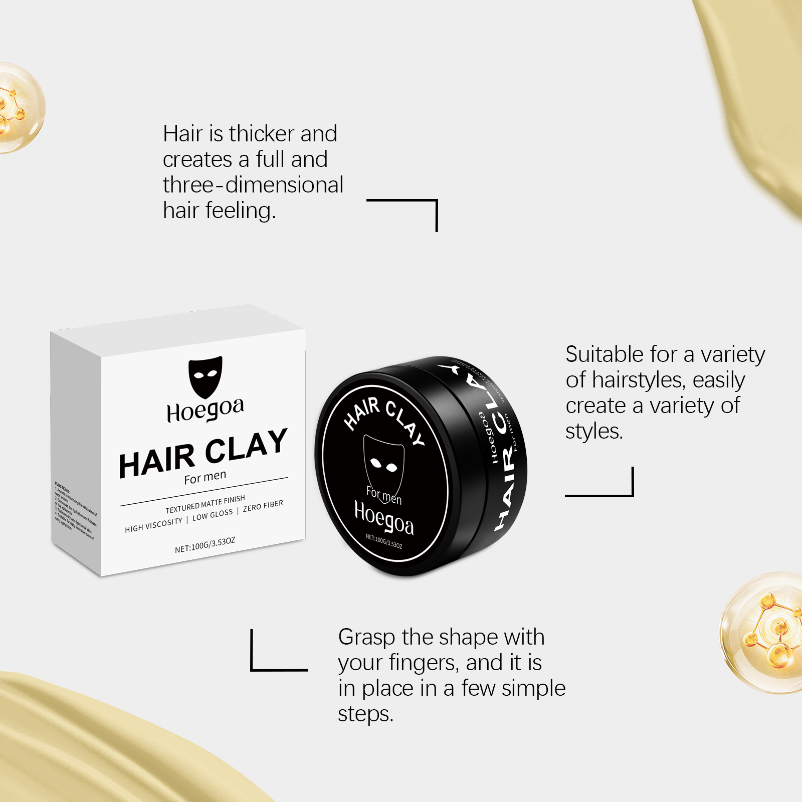 طين تصفيف الشعر للرجال - يخلق  - مراجعة Pomade Hair Clay وسعره