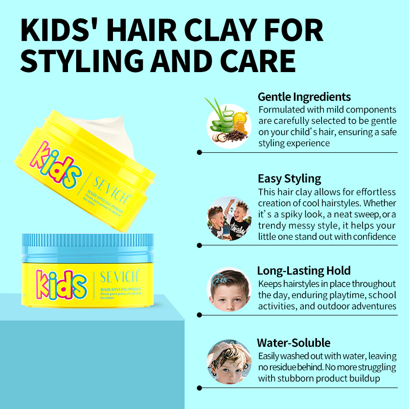 Sevich Health الأطفال تصفيف ال - مراجعة Pomade Hair Clay وسعره